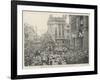 The Royal Marriage Celebration at Inverness, Singing God Save the Queen-null-Framed Giclee Print