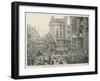 The Royal Marriage Celebration at Inverness, Singing God Save the Queen-null-Framed Giclee Print