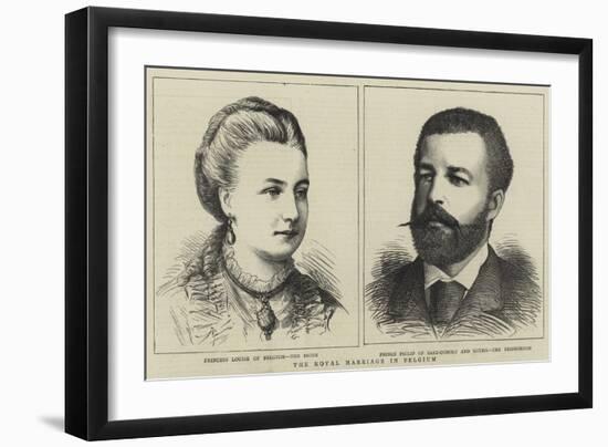 The Royal Marriage in Belgium-null-Framed Giclee Print