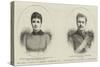 The Royal Marriage in Portugal, Celebrated 22 May 1886, Portraits of the Bride and Bridegroom-null-Stretched Canvas