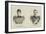 The Royal Marriage in Portugal, Celebrated 22 May 1886, Portraits of the Bride and Bridegroom-null-Framed Giclee Print