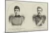 The Royal Marriage in Portugal, Celebrated 22 May 1886, Portraits of the Bride and Bridegroom-null-Mounted Giclee Print