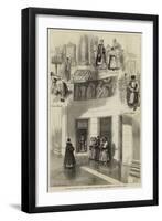 The Royal Marriage in Russia, Sketches in St Isaac's Church, St Petersburg-null-Framed Giclee Print