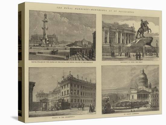 The Royal Marriage, Monuments at St Petersburg-null-Stretched Canvas