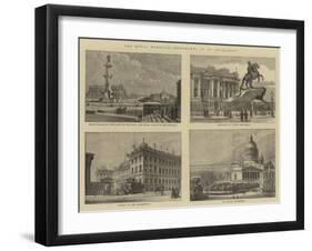 The Royal Marriage, Monuments at St Petersburg-null-Framed Giclee Print