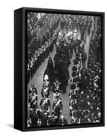 The Royal Mourners Following the Funeral Procession from Osborne House to the Trinity Pier, 1901-Russell & Sons-Framed Stretched Canvas