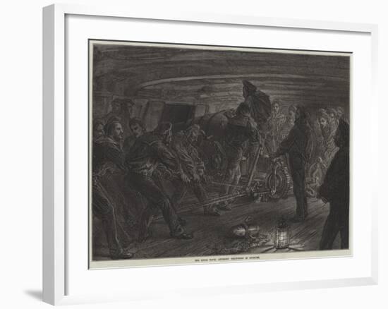 The Royal Naval Artillery Volunteers at Exercise-null-Framed Giclee Print