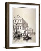 The Royal Naval Hospital, Greenwich, London, 1838-Edmund Patten-Framed Giclee Print