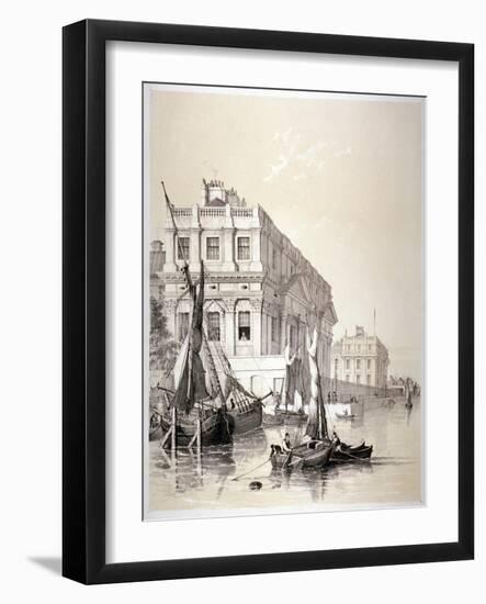 The Royal Naval Hospital, Greenwich, London, 1838-Edmund Patten-Framed Giclee Print