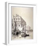 The Royal Naval Hospital, Greenwich, London, 1838-Edmund Patten-Framed Giclee Print