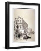 The Royal Naval Hospital, Greenwich, London, 1838-Edmund Patten-Framed Giclee Print