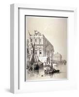 The Royal Naval Hospital, Greenwich, London, 1838-Edmund Patten-Framed Giclee Print