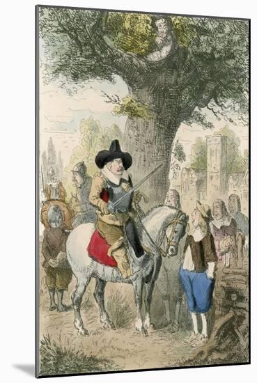 The Royal Oak, the Penderell Family Have No Idea Where Charles Is!!!-John Leech-Mounted Giclee Print