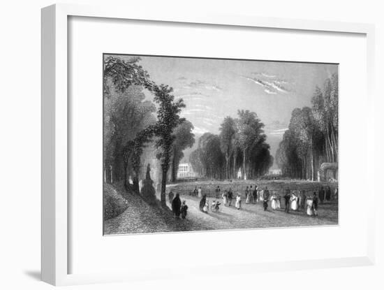 The Royal Palace and Park at Brussels.-A.H. Payne-Framed Art Print