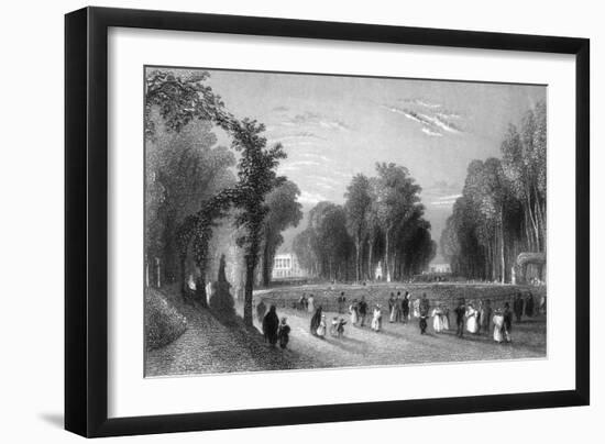 The Royal Palace and Park at Brussels.-A.H. Payne-Framed Art Print