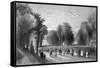 The Royal Palace and Park at Brussels.-A.H. Payne-Framed Stretched Canvas