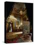 The Royal Palace in Madrid: Ante-Room by Gasparini with Goya's Portrait of King Charles IV-null-Stretched Canvas