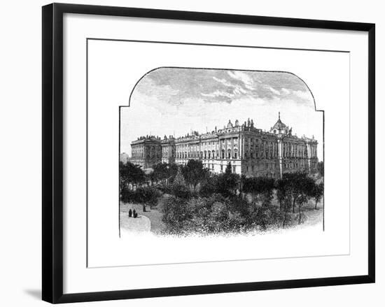 The Royal Palace, Madrid, Spain, 1900-null-Framed Giclee Print