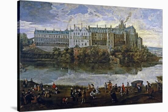 The Royal Palace of Brussels, Ca. 1627-Pieter Brueghel the Younger-Stretched Canvas