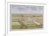 The Royal Palace of Hampton Court, from "Survey of London"-Leonard Knyff-Framed Giclee Print