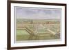 The Royal Palace of Hampton Court, from "Survey of London"-Leonard Knyff-Framed Giclee Print