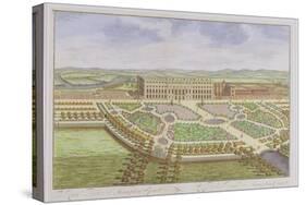 The Royal Palace of Hampton Court, from "Survey of London"-Leonard Knyff-Stretched Canvas