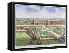 The Royal Palace of Hampton Court, London, 1730-Johannes Kip-Framed Stretched Canvas