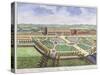 The Royal Palace of Hampton Court, London, 1730-Johannes Kip-Stretched Canvas