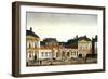 The Royal Palace, Paris, France Engraving-null-Framed Giclee Print