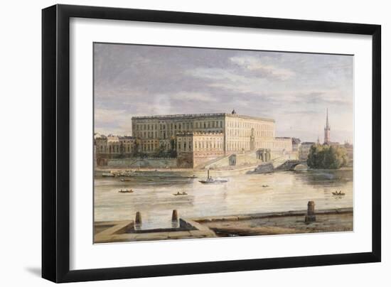 The Royal Palace, Stockholm, 1848-Martius Rorbye-Framed Giclee Print