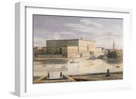 The Royal Palace, Stockholm, 1848-Martius Rorbye-Framed Giclee Print