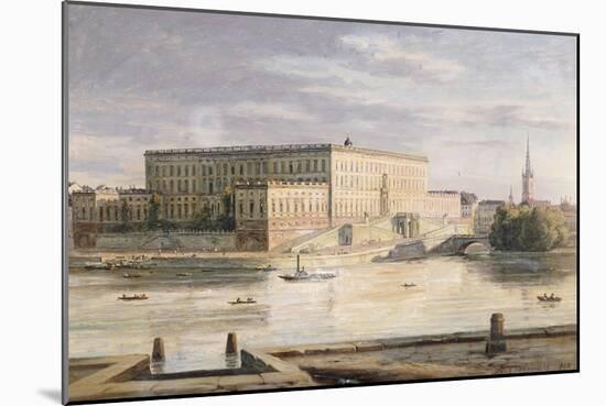 The Royal Palace, Stockholm, 1848-Martius Rorbye-Mounted Giclee Print