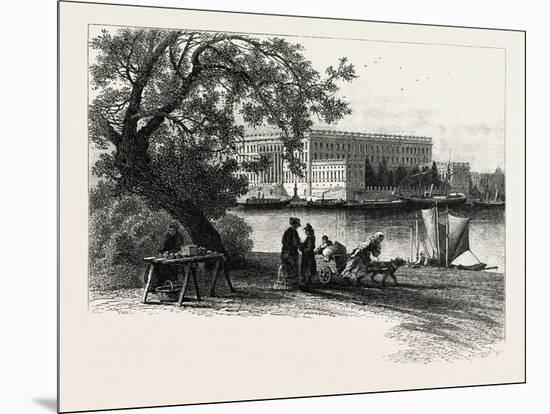 The Royal Palace, Stockholm, Sweden, 19th Century-null-Mounted Giclee Print