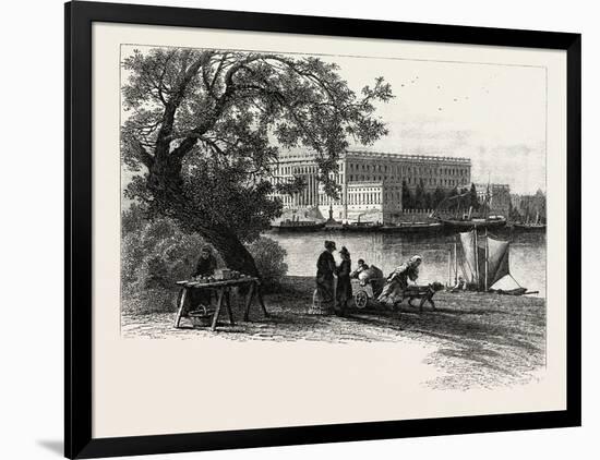 The Royal Palace, Stockholm, Sweden, 19th Century-null-Framed Giclee Print