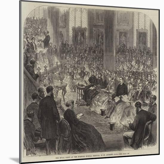 The Royal Party at the Norwich Musical Festival, in St Andrew's Hall-null-Mounted Giclee Print