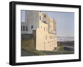 The Royal Pier Hotel. Evening Light with Elderly Couple, 2006-Peter Breeden-Framed Giclee Print