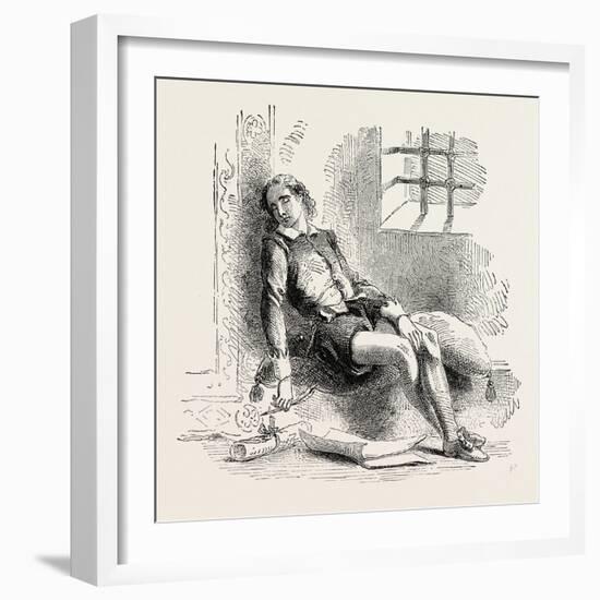 The Royal Poet in His Prison-null-Framed Giclee Print