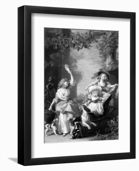 The Royal Princesses, Children of King George III, 19th Century-Robert Graves-Framed Giclee Print