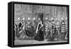 The Royal Procession in Westminster Palace on the Way to the House of Lords, 1886-null-Framed Stretched Canvas