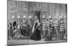 The Royal Procession in Westminster Palace on the Way to the House of Lords, 1886-null-Mounted Giclee Print