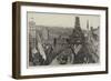 The Royal Procession Passing under the Eiffel Tower from the Gardens-null-Framed Giclee Print