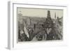 The Royal Procession Passing under the Eiffel Tower from the Gardens-null-Framed Giclee Print