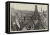 The Royal Procession Passing under the Eiffel Tower from the Gardens-null-Framed Stretched Canvas