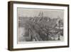 The Royal Procession, the Queen's Carriage Crossing London Bridge-null-Framed Giclee Print