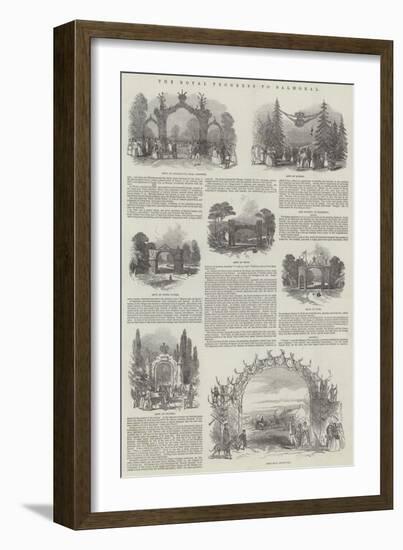 The Royal Progress to Balmoral-null-Framed Giclee Print