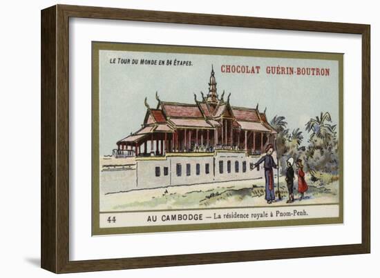 The Royal Residence at Phnom Penh, Cambodia-null-Framed Giclee Print