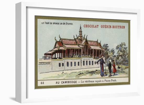 The Royal Residence at Phnom Penh, Cambodia-null-Framed Giclee Print