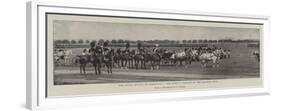 The Royal Review at Aldershot, the Queen's Carriage at the Saluting Point-null-Framed Premium Giclee Print