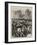 The Royal Review at Windsor, Her Majesty Driving Down the Line-Godefroy Durand-Framed Giclee Print