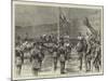 The Royal Review of Scottish Volunteers at Edinburgh, at the Saluting Point-Godefroy Durand-Mounted Giclee Print